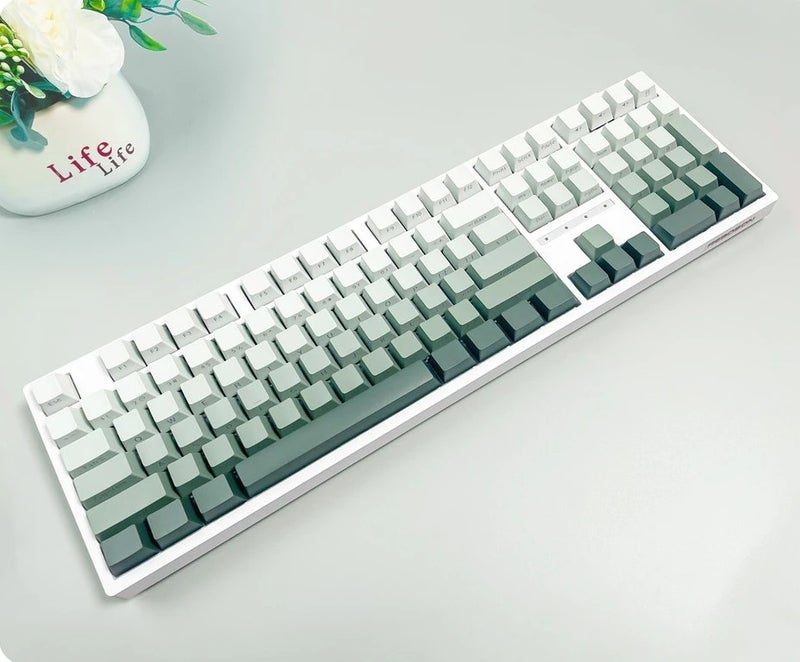 Bluejw Side-Printed Gradient Translucent PBT Keycaps - Backlit Gaming Keyboard Keycaps Set - Image 4